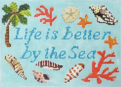 Life is Better by the Sea Painted Canvas Kirk & Bradley 