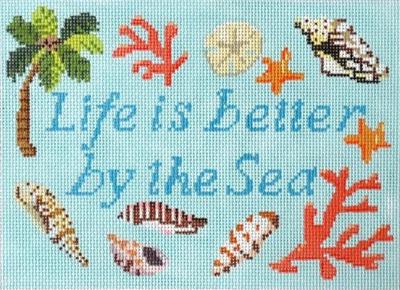 Life is Better by the Sea Painted Canvas Kirk & Bradley 
