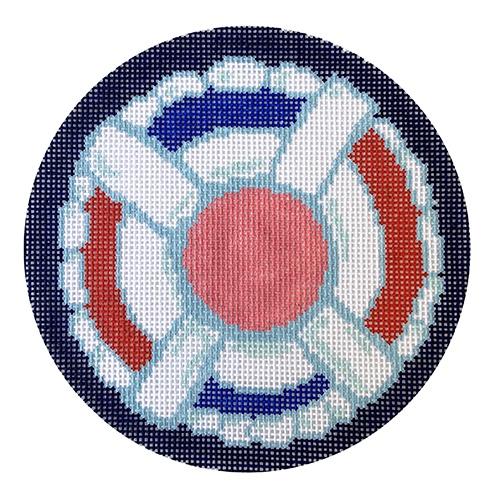 Lifesaver Painted Canvas The Plum Stitchery  - 1