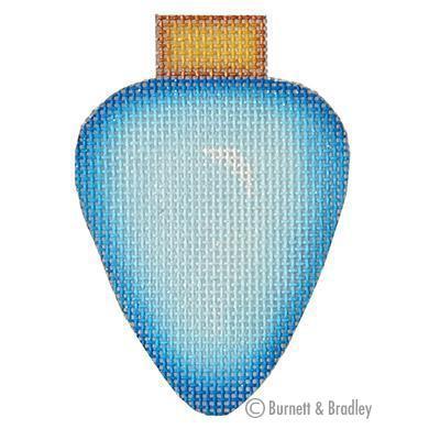 Light Bulb - Blue Painted Canvas Burnett & Bradley 