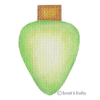 Light Bulb   Light Green Painted Canvas Burnett & Bradley 
