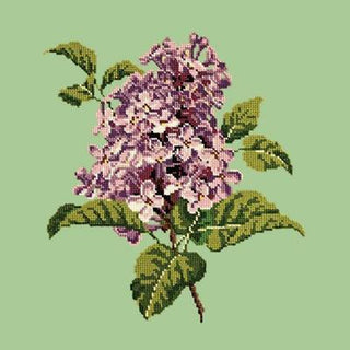 Lilac Needlepoint Kit Kits Elizabeth Bradley Design Pale Green 
