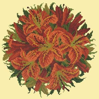 Lily Ball Needlepoint Kit Kits Elizabeth Bradley Design Butter Yellow 
