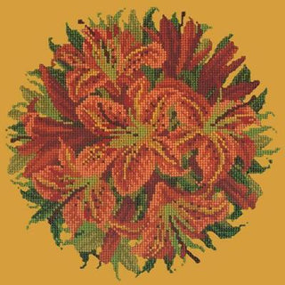 Lily Ball Needlepoint Kit Kits Elizabeth Bradley Design Yellow 
