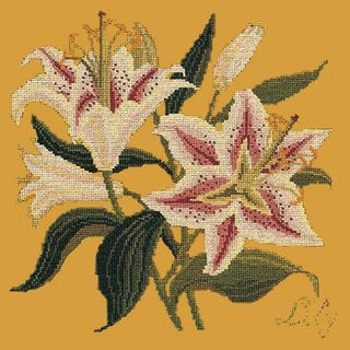 Lily Needlepoint Kit Kits Elizabeth Bradley Design Yellow 
