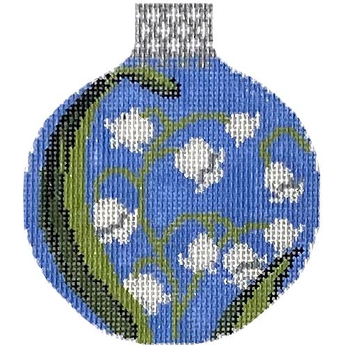 Lily of the Valley Reflection Bauble Painted Canvas Whimsy & Grace 