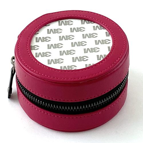 Lime and White Zigzag Bright Disk Leather Jewelry Case Bundle Bundles Needlepoint.Com  - 3