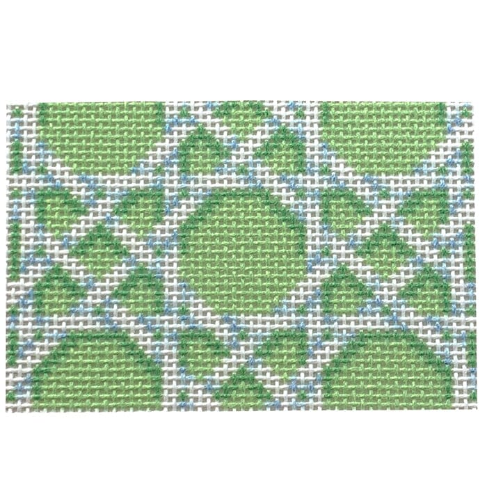 Lime Caning Sm Insert Printed Canvas Two Sisters Needlepoint 
