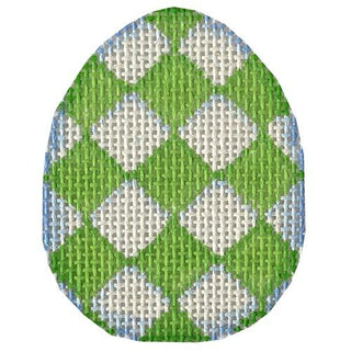 Lime Harlequin Mini Egg Painted Canvas Associated Talents 
