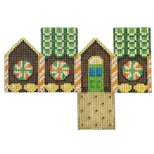 Lime Slice Roof Mini Cottage Painted Canvas Associated Talents 