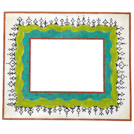 Lime & Turquoise Frame Painted Canvas Colors of Praise 