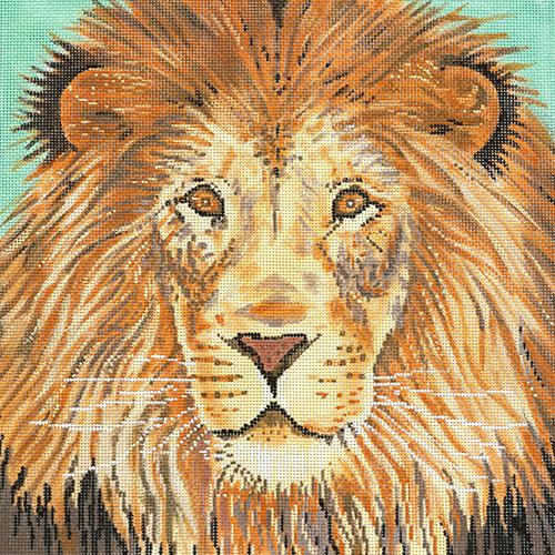 Lion Painted Canvas The Meredith Collection 