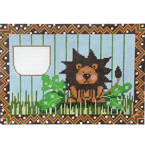 Lion Tooth Fairy Pillow Painted Canvas The Meredith Collection  - 1