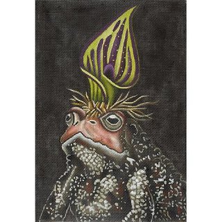 Lionel the Toad Painted Canvas Vicky Sawyer 
