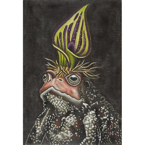 Lionel the Toad Painted Canvas Vicky Sawyer  - 1
