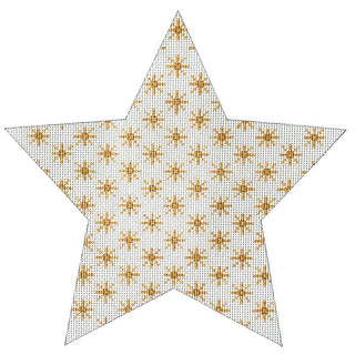 Lisa's Tree Topper Star   Gold on 13 Painted Canvas Whimsy & Grace
