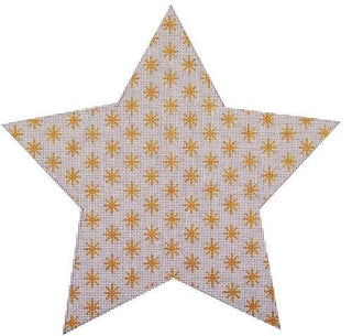 Lisa's Tree Topper Star   Gold on 18 Painted Canvas Whimsy and grace
