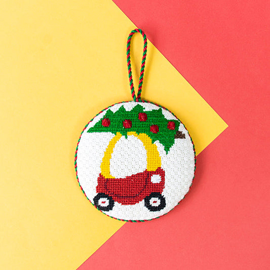 Little Christmas Car Kit Kits Vallerie Needlepoint Gallery 