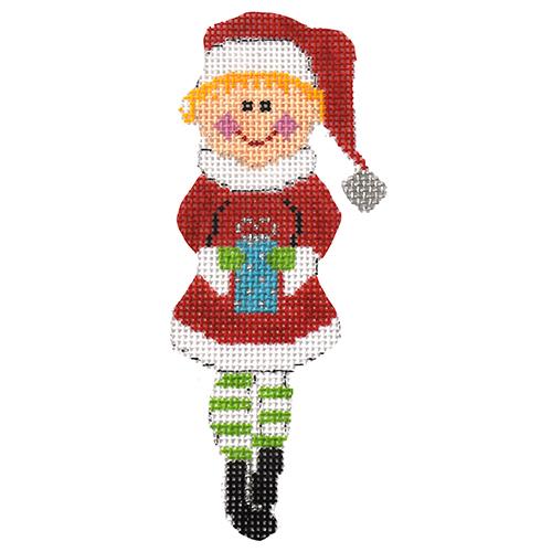 Little Miss Christmas Painted Canvas The Princess & Me  - 1