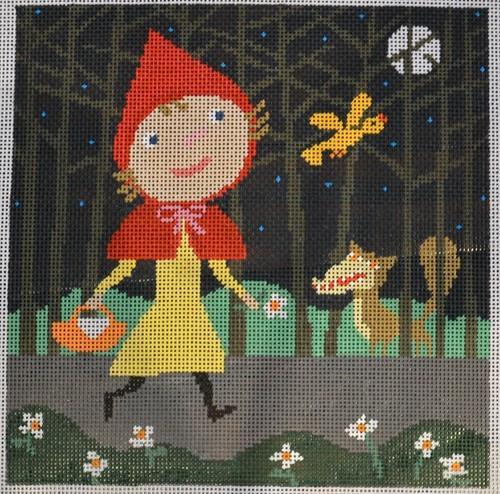 Little Red Riding Hood Painted Canvas Birds of a Feather  - 1