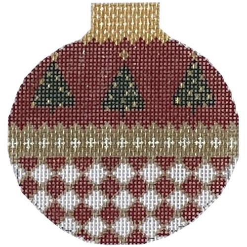 Little Trees Reflection Bauble Painted Canvas Whimsy & Grace - 1