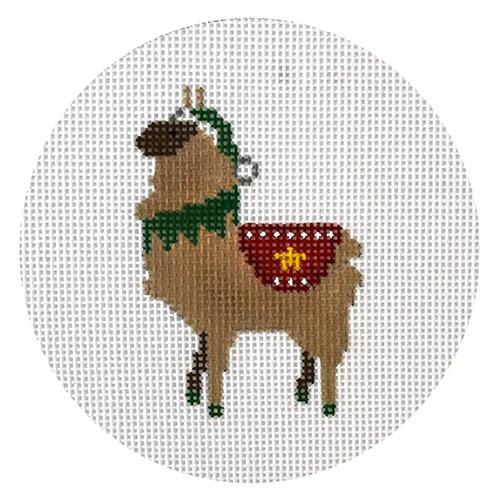 Llama Blanket Painted Canvas Danji Designs  - 1