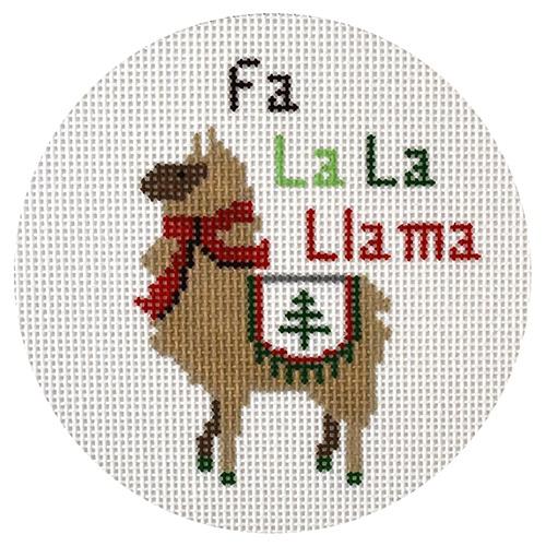 Llama Fa La La Llama Painted Canvas Danji Designs 