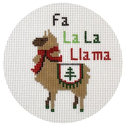 Llama Fa La La Llama Painted Canvas Danji Designs  - 1