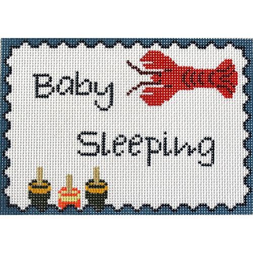Lobster and Buoys Baby Sleeping Painted Canvas J. Child Designs 