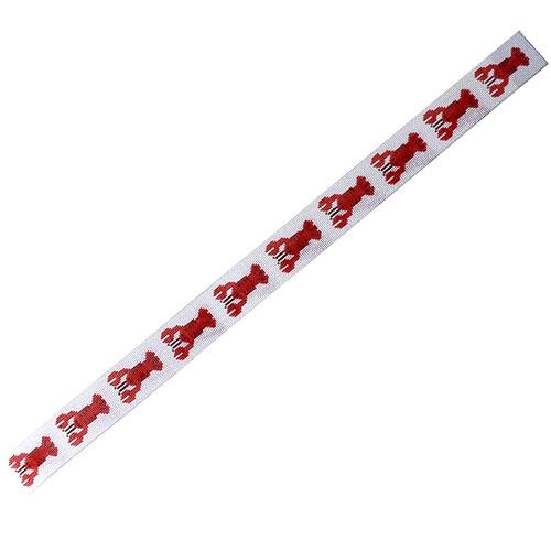 Lobster Belt Painted Canvas Silver Needle 
