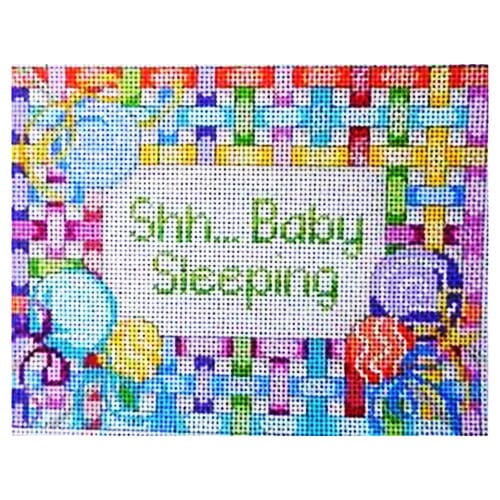 Lollipop Lattice Baby Sleeping Painted Canvas Associated Talents 