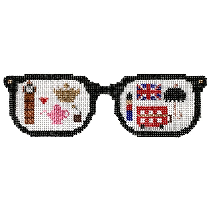 London Sunglasses with Stitch Guide Painted Canvas The Princess & Me 