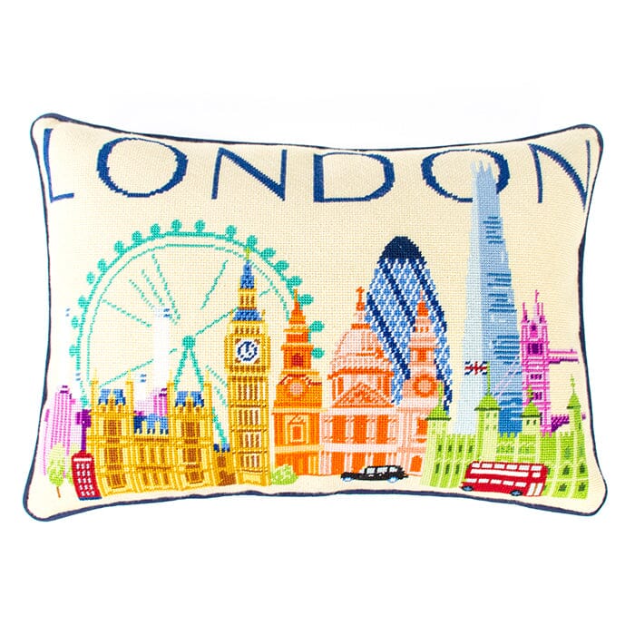 London Travel Pillow Kit Kits Needlepoint To Go 
