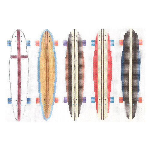 Long Boards Painted Canvas PIP & Roo  - 1