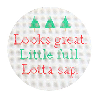 Looks Great. Little Full. Lotta Sap Painted Canvas Stitch Rock Designs 
