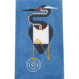 Louisiana Heron Painted Canvas Charley Harper 
