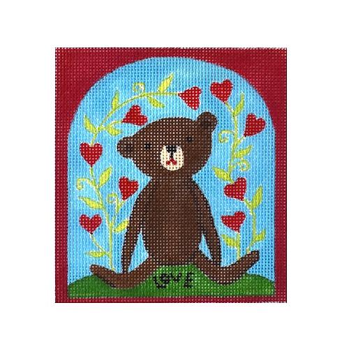 Love Bear Painted Canvas Love You More  - 1