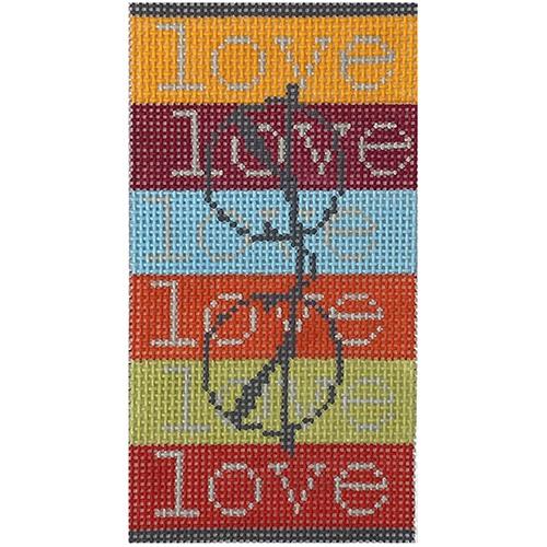 Love Eyeglass Case Painted Canvas Pippin  - 1