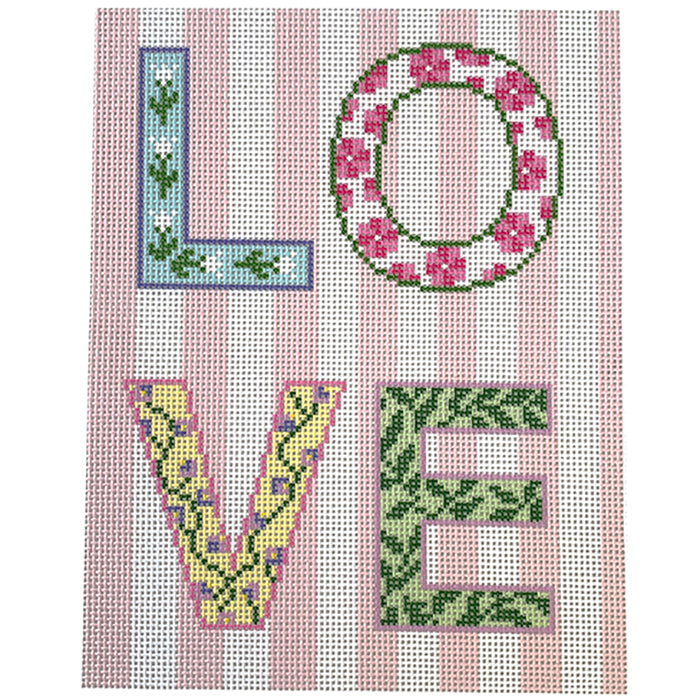 LOVE Laptop Sleeve Insert Painted Canvas Rachel Barri Designs 
