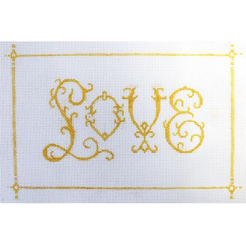 Love Painted Canvas The Plum Stitchery 