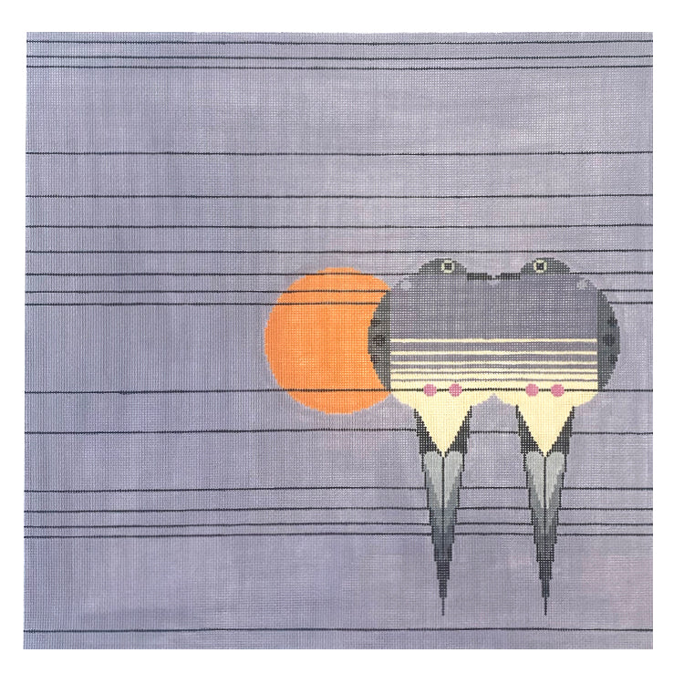 Lovey Dovey Painted Canvas Charley Harper  - 1