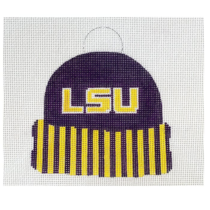 LSU Hat Painted Canvas Kristine Kingston 