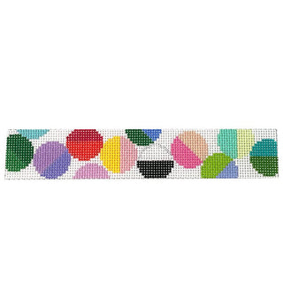 Lulu Key Fob   All the Colors Painted Canvas Elizabeth Crane Swartz Designs 
