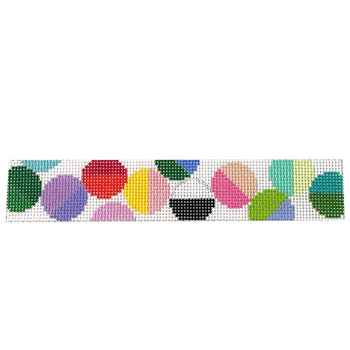 Lulu Key Fob   All the Colors Painted Canvas Elizabeth Crane Swartz Designs 
