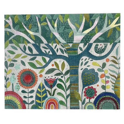 Lush Garden Tree Painted Canvas Love You More 