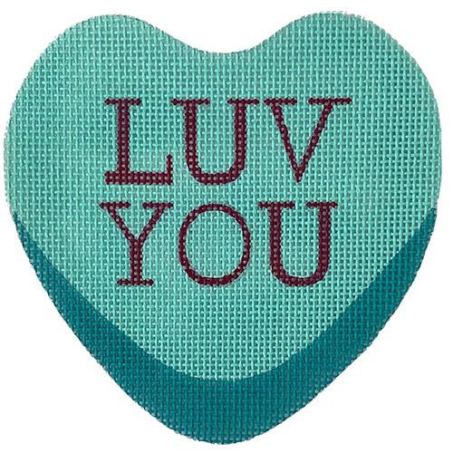 Luv You Painted Canvas All About Stitching/The Collection Design 