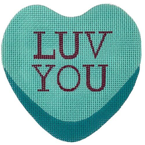 Luv You Painted Canvas All About Stitching/The Collection Design  - 1
