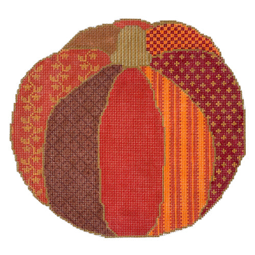 Lyric's 2 Piece Pumpkin 13 mesh Painted Canvas Whimsy & Grace - 1