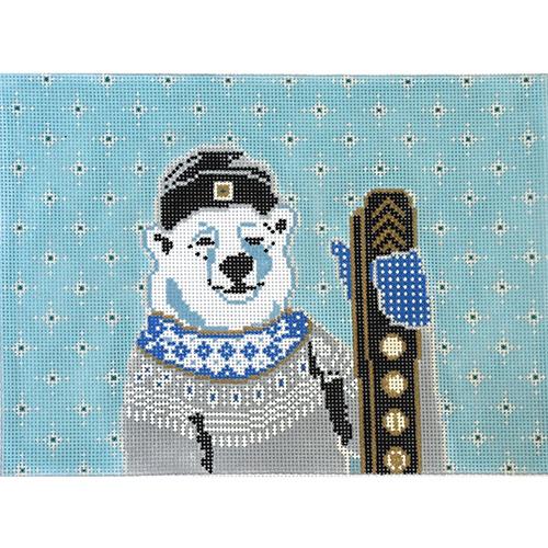 Maggie the Polar Bear on 18 Painted Canvas Thorn Alexander  - 1