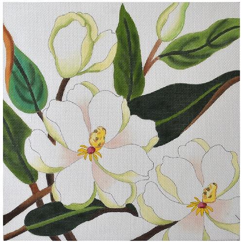Magnolia Large Painted Canvas PLD Designs 